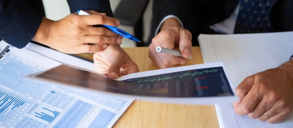 Valuer conducting a machinery asset valuation in an industrial facility